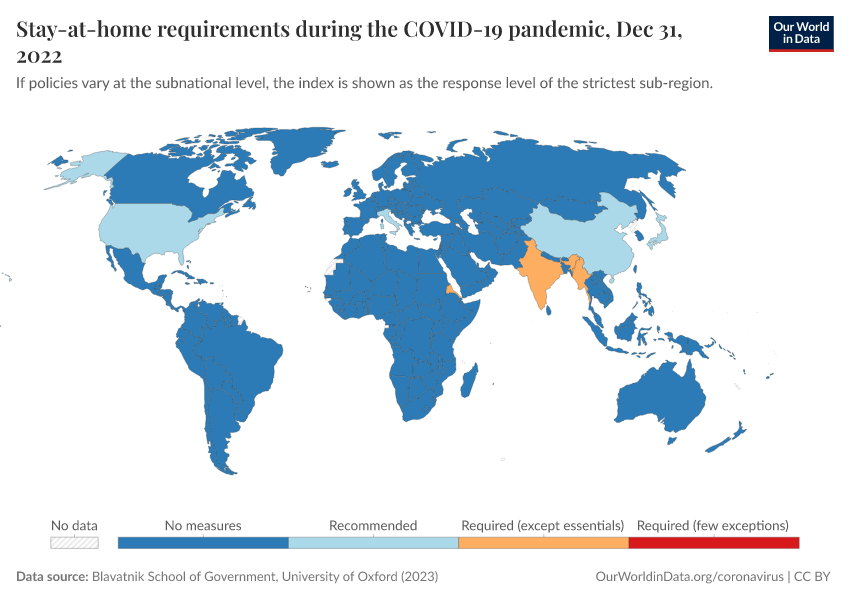 A thumbnail of the "Stay-at-home requirements during the COVID-19 pandemic" chart